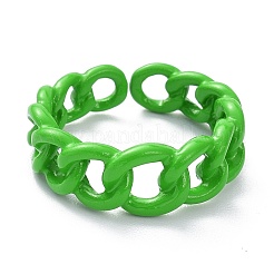Spray Painted Alloy Cuff Ring&nbsp;RJEW-Z008-33A