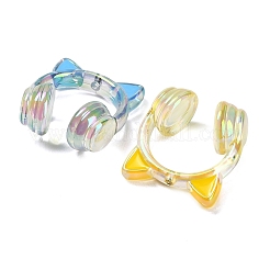 UV Plating Transparent Acrylic Enamel Beads&nbsp;AC-CBAD9B6-09