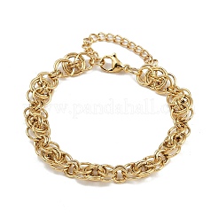 304 Stainless Steel Mesh Chain Bracelets for Women&nbsp;BJEW-Z143-17G