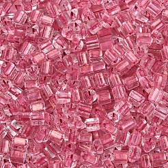 Transparent Inside Colours Glass Seed Beads&nbsp;SEED-T007-13F