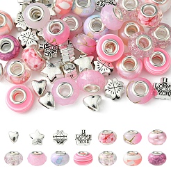 DIY Tibetan Style Alloy & Resin European Beads Making Finding Kits&nbsp;DIY-FS0006-78C