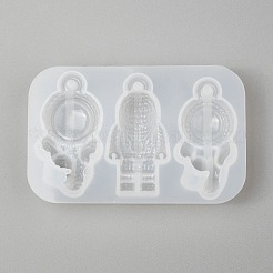 DIY Spaceman Silicone Pendant Molds&nbsp;X-DIY-P006-27