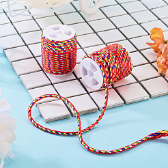2 Rolls Multi-Color Decorative Nylon Twisted Cord&nbsp;NWIR-TADJ0001-04C