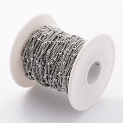 Tarnish Resistant 304 Stainless Steel Twisted Chains&nbsp;CHS-K003-02P-0.5MM