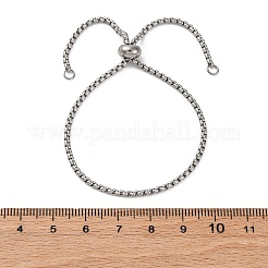 Tarnish Resistant Adjustable 304 Stainless Steel Slider Bracelets&nbsp;BJEW-L653-002A-P