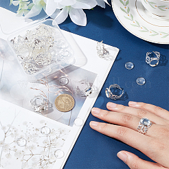DIY Blank Dome Cuff Ring Making Kit&nbsp;DIY-NB0008-16