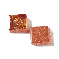 Square with Glitter Powder Mosaic Tiles Glass Cabochons&nbsp;DIY-P045-04