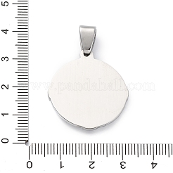 304 Stainless Steel Enamel Pendants&nbsp;STAS-U043-14P