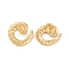 Texture Vortex 304 Stainless Steel Stud Earrings for Women&nbsp;EJEW-K278-27G