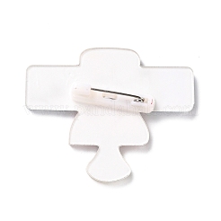 Satellite Acrylic Safety Brooch&nbsp;JEWB-D009-12P