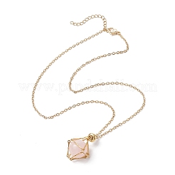 3Pcs 3 Styles 304 Stainless Steel Cable Chain Macrame Pouch Empty Stone Holder Necklace Making&nbsp;NJEW-JN04974