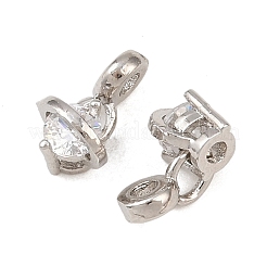 Brass Micro Pave Cubic Zirconia Pendants&nbsp;KK-G544-46P