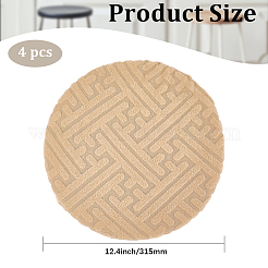 Flannel Stool Cover&nbsp;AJEW-WH20816-066B