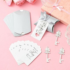 Alloy and Paper and Polyester Ribbon Bottle Beer Opener&nbsp;AJEW-CJC0022-01