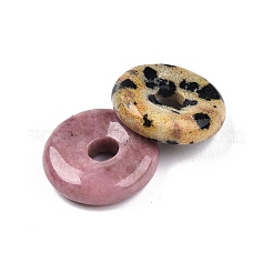 Natural & Synthetic Mixed Stone Donut Charms&nbsp;G-N344-38A
