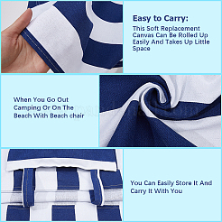 Stripe Pattern Chair Canvas Cloth&nbsp;AJEW-WH0248-452B