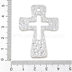 Textured Brass Connector Charm&nbsp;KK-CBA95AE-02C-P