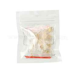 16Pcs 4 Styles 201 Stainless Steel Stud Earring Findings with Hole&nbsp;EJEW-FS0001-15