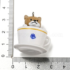 Opaque Resin Puppy Pendants&nbsp;LS-RESI-G095-01D