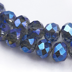Electroplate Glass Beads Strands&nbsp;EGLA-D020-6x4mm-M2
