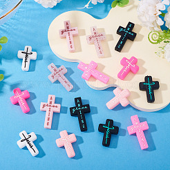 16Pcs 8 Styles Silicone Focal Beads&nbsp;SIL-TA0002-86