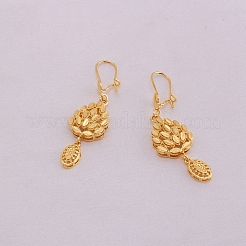 Teardrop Brass Pendant Necklace & Hoop Earrings & Finger Ring for Women&nbsp;FS-WGC4231-01
