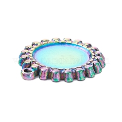PVD Vacuum Plating 304 Stainless Steel Pendant Cabochons Settings&nbsp;STAS-P288-19M