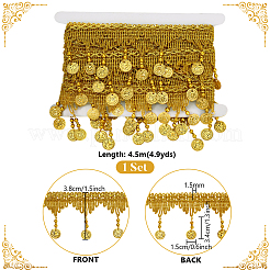 4.5m Sparkle Polyester Tassel Lace Trims&nbsp;OCOR-PH0003-88