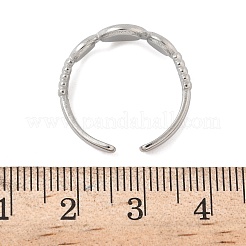 304 Stainless Steel Open Cuff Rings Findings&nbsp;RJEW-A079-10B-P