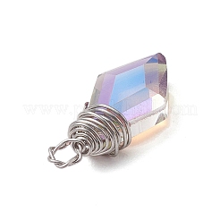 Copper Wired Glass Pendants&nbsp;PALLOY-JF02621-01