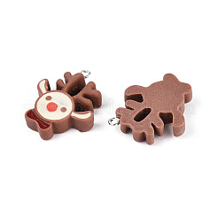 Christmas Opaque Resin Pendants&nbsp;RESI-D055-017P-01