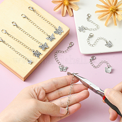 50Pcs 10 Style Iron Curb Chain Chain Extender&nbsp;FIND-CJ0001-09