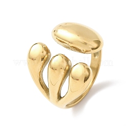 304 Stainless Steel Cuff Rings&nbsp;RJEW-P177-01E-G