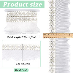 Polyester Lace Trim Ribbon&nbsp;OCOR-WH20005-44B