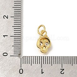 Rack Plating Brass with Cubic Zirconia Pendants&nbsp;KK-Z086-02G