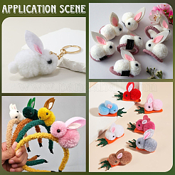 28Pcs 7 Colors Wool Felt Ball&nbsp;AJEW-SC0031-37C