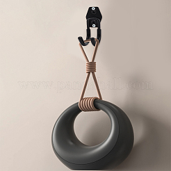 Iron Wall Mount Double Hook&nbsp;AJEW-LP0006-50