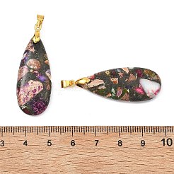 Dyed Natural Regalite/Imperial Jasper/Sea Sediment Jasper Pendants&nbsp;PALLOY-JF05647
