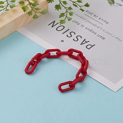 Handmade Rubberized Style Acrylic Cable Chains&nbsp;AJEW-JB00868-02