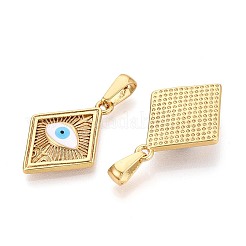 304 Stainless Steel & Enamel Pendants&nbsp;STAS-T072-77A-G