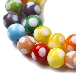 Handmade Lampwork Beads&nbsp;LAMP-D002-8mm-01C