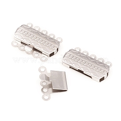 Tarnish Resistant 304 Stainless Steel Box Clasps&nbsp;STAS-G229-01P