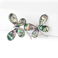 Retro Abalone Shell Two Butterfly Brooches&nbsp;PW-WGA6E26-01
