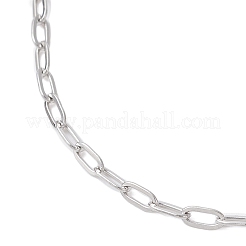 2.5MM 304 Stainless Steel Paperclip Chain Bracelet Making&nbsp;AJEW-JB01404