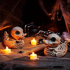 Halloween Plastic Duck Skeleton Ornaments&nbsp;PW-WG7F1AA-01