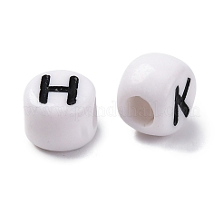 Opaque Acrylic Beads&nbsp;OACR-M020-01B