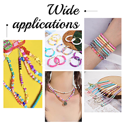 10 Strands Flat Round Handmade Polymer Clay Beads&nbsp;CLAY-PH0001-44S