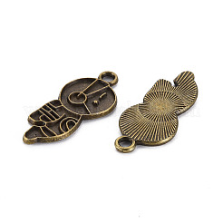 Tibetan Style Alloy Pendant Enamel Settings&nbsp;PALLOY-N160-033AB