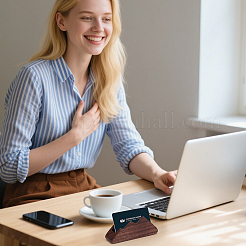 4Pcs Wood Desktop Business Card Holder&nbsp;AJEW-WA0003-56
