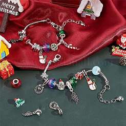 DIY Christmas Bracelet Making Kits&nbsp;DIY-SC0018-84